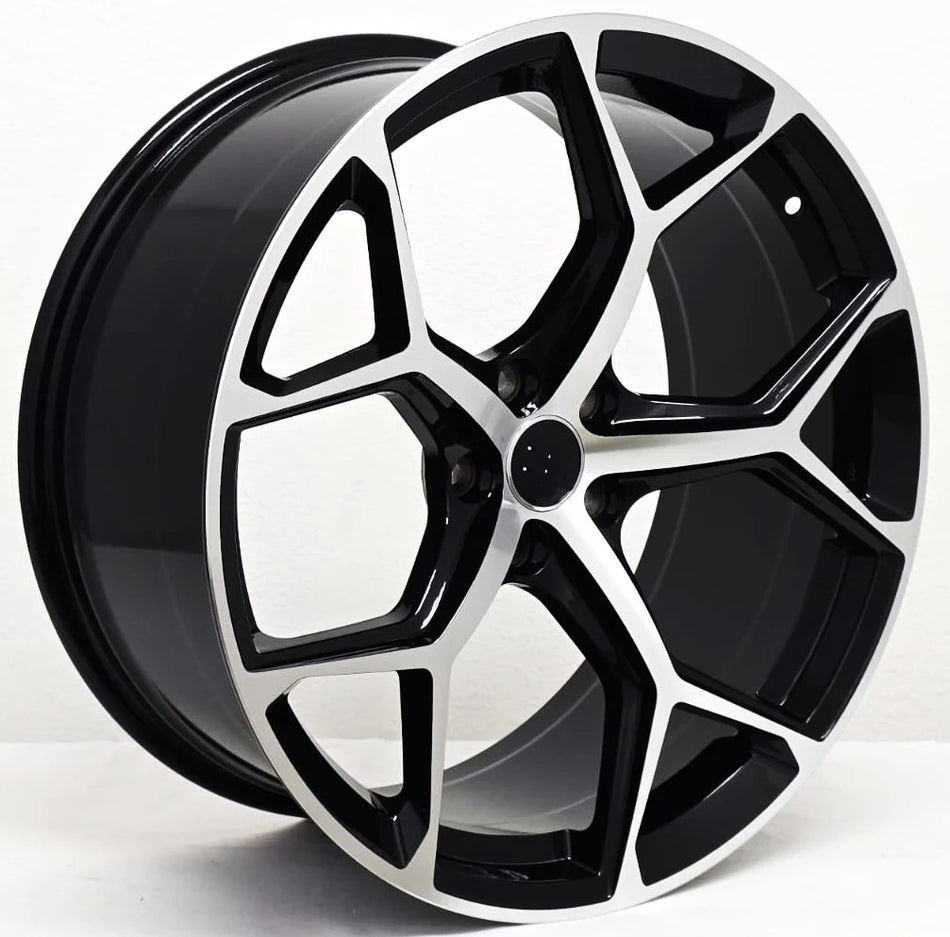 21" Performance Style Black Machined Wheels Fits Audi A6 S6 A7 S7 RS5 RS6 RS7 Q5 Q7 Q8 E-TRON